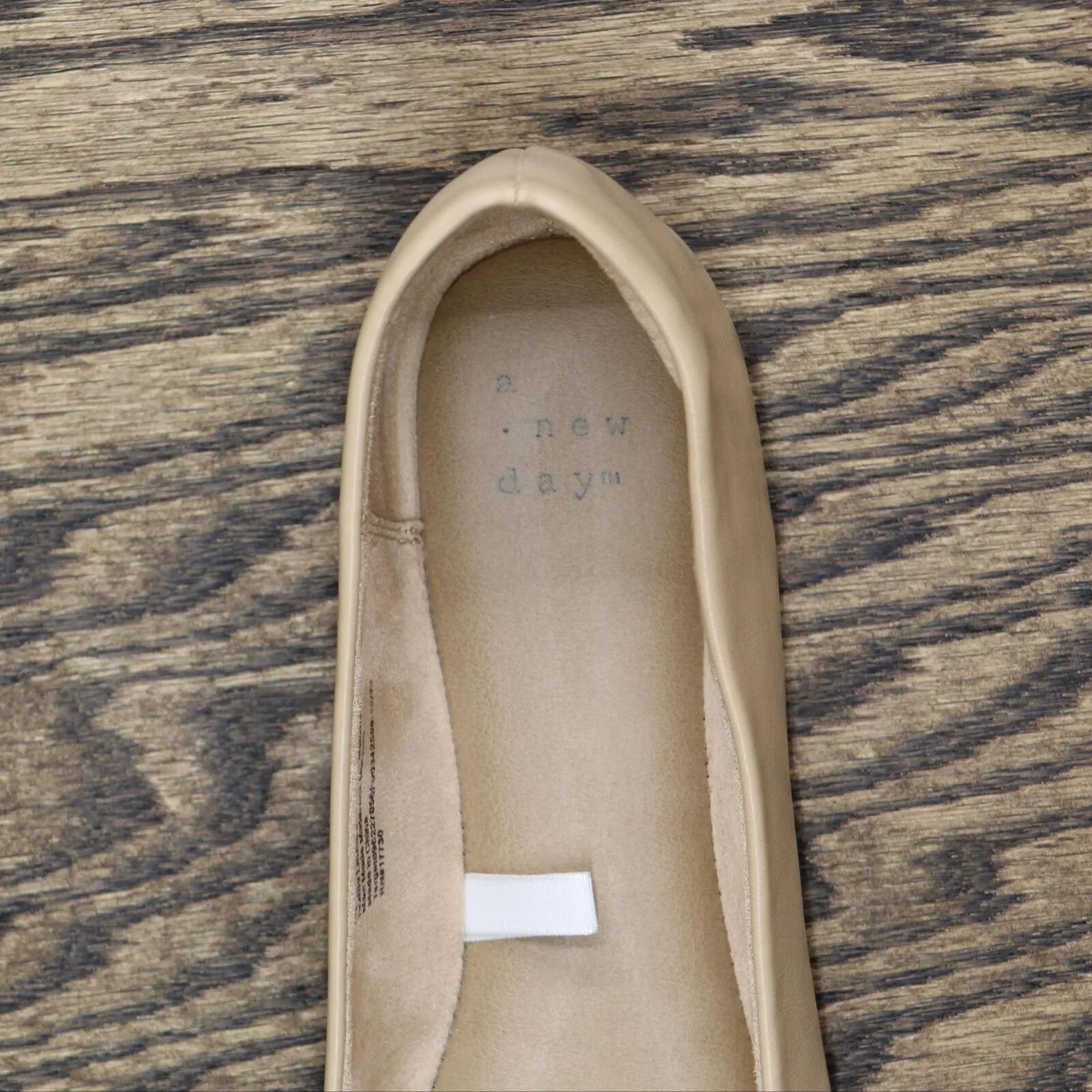A New Day Women's Corinna Ballet Flats with Memory Foam Insole Tan Brown 9.5M