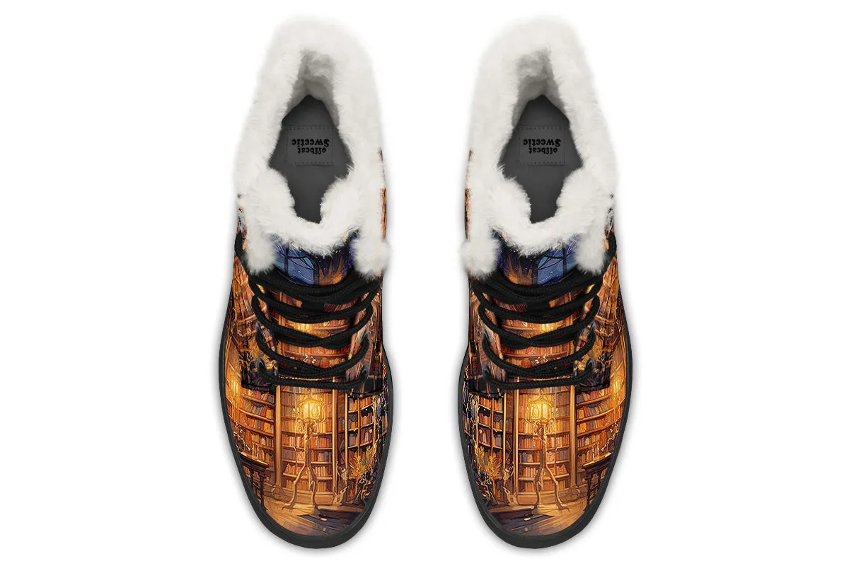 Bibliotheca Faux Fur Boots