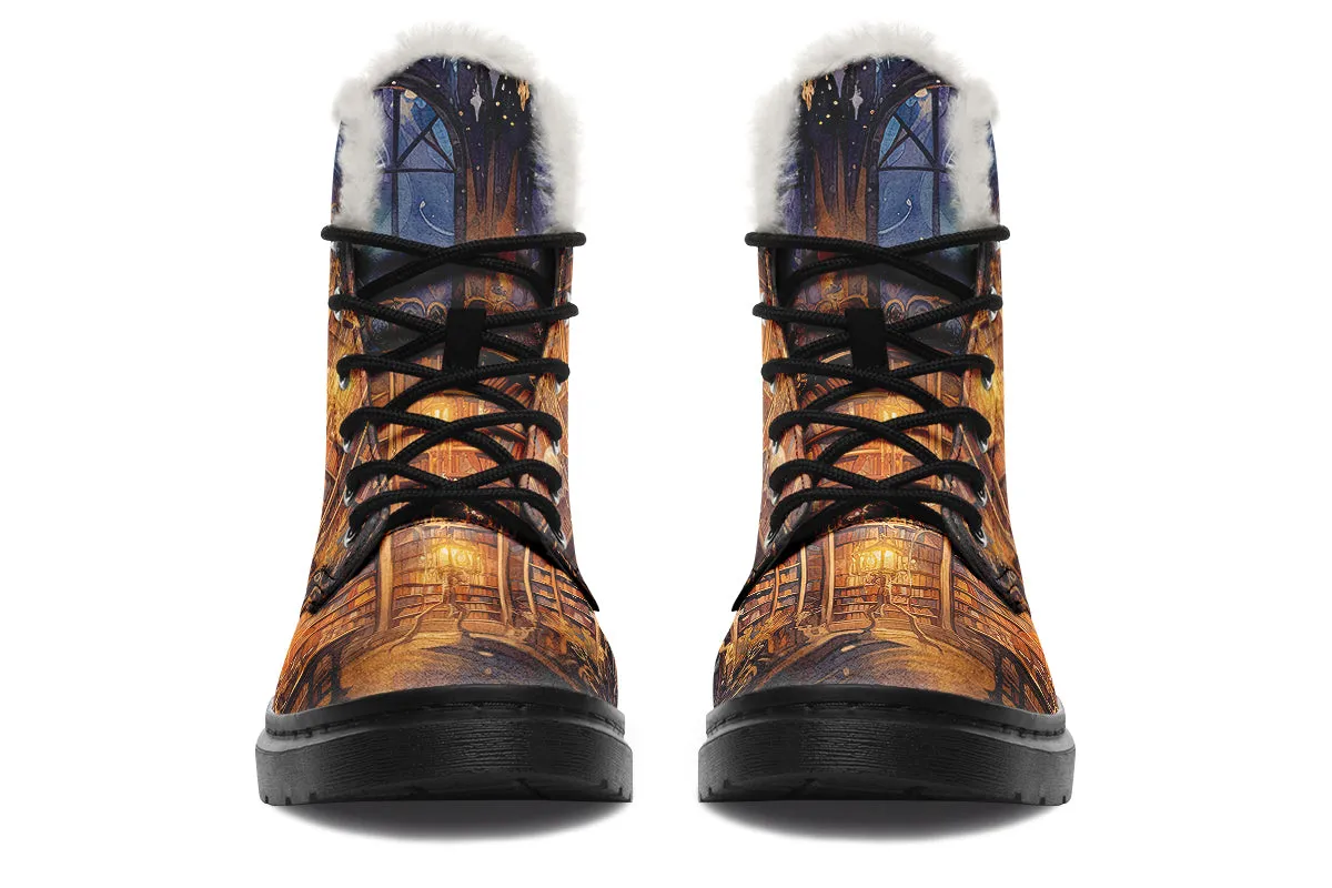 Bibliotheca Faux Fur Boots