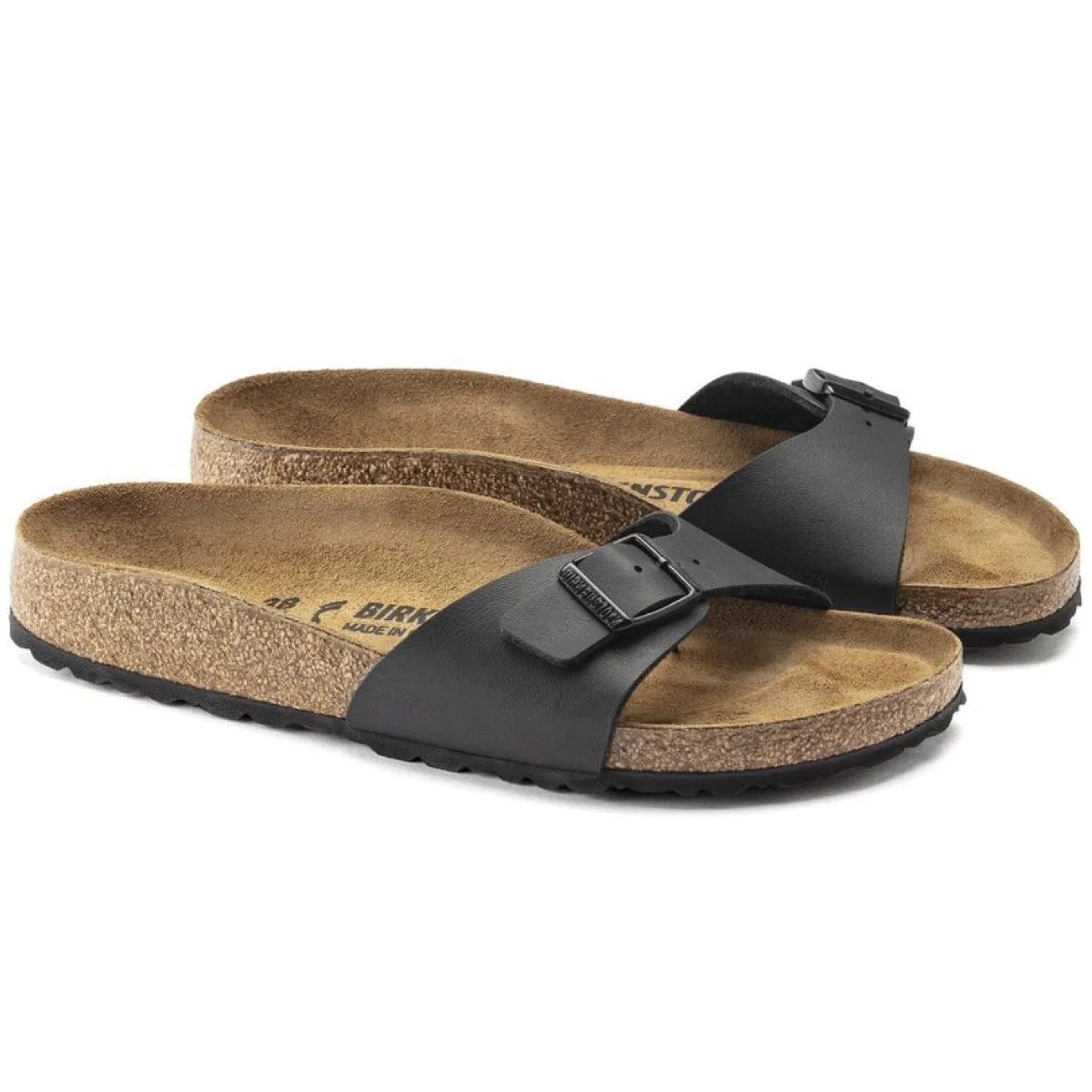 Birkenstock Madrid Regular Fit Birko-Flor Black