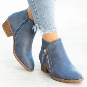 Ivyshape | Boots Women's Low Heel Arch Support Orthopedic Boots