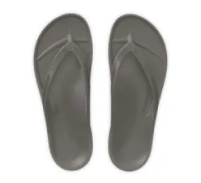 Lightfeet Recycled Arch Support Thongs - Coastal Grey