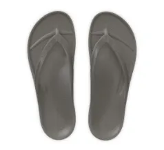 Lightfeet Recycled Arch Support Thongs - Coastal Grey