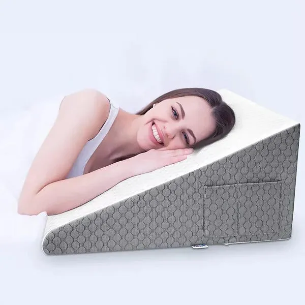 Triangle Memory Foam Wedge Pillow for Sleeping