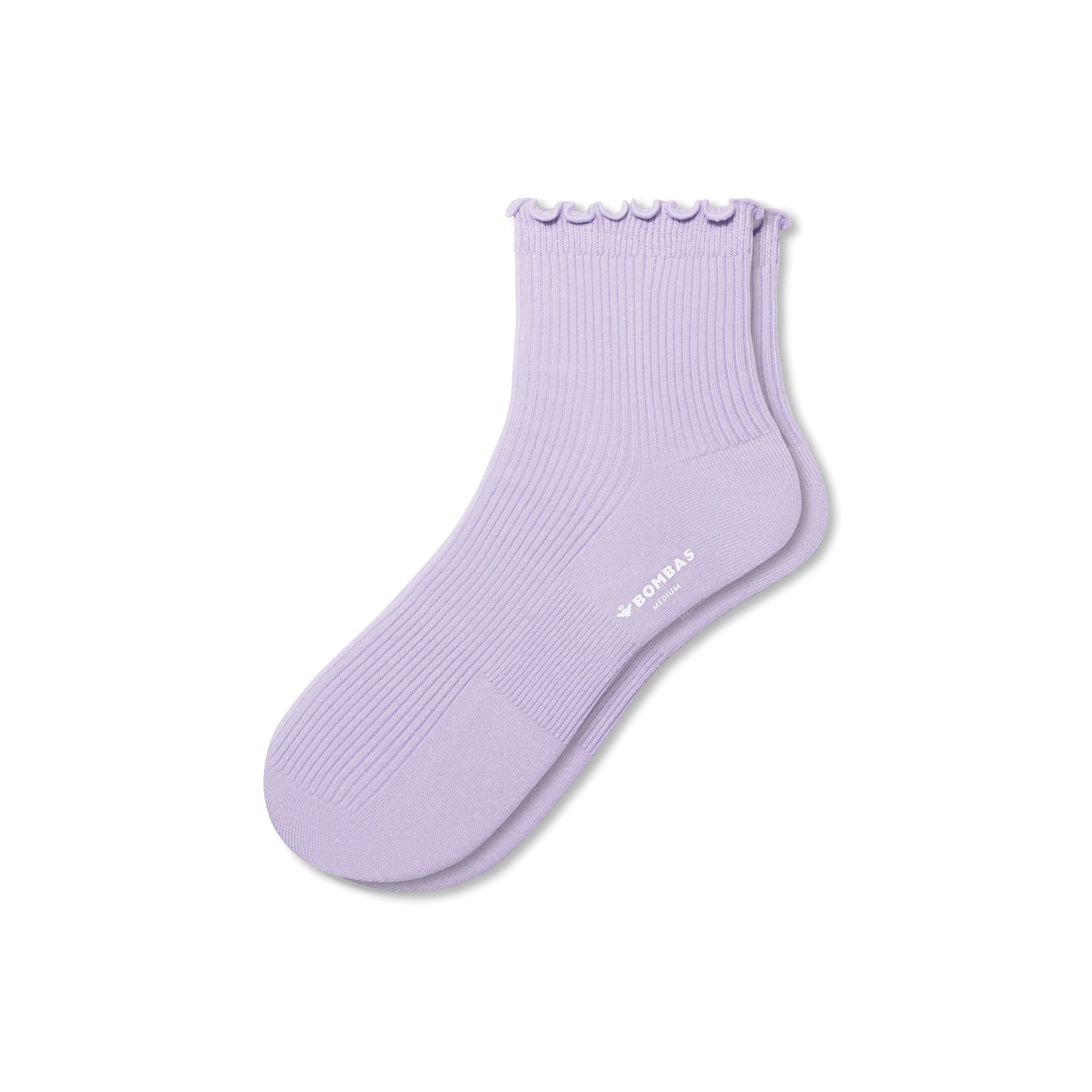 Women's Ruffle Rib Quarter Socks