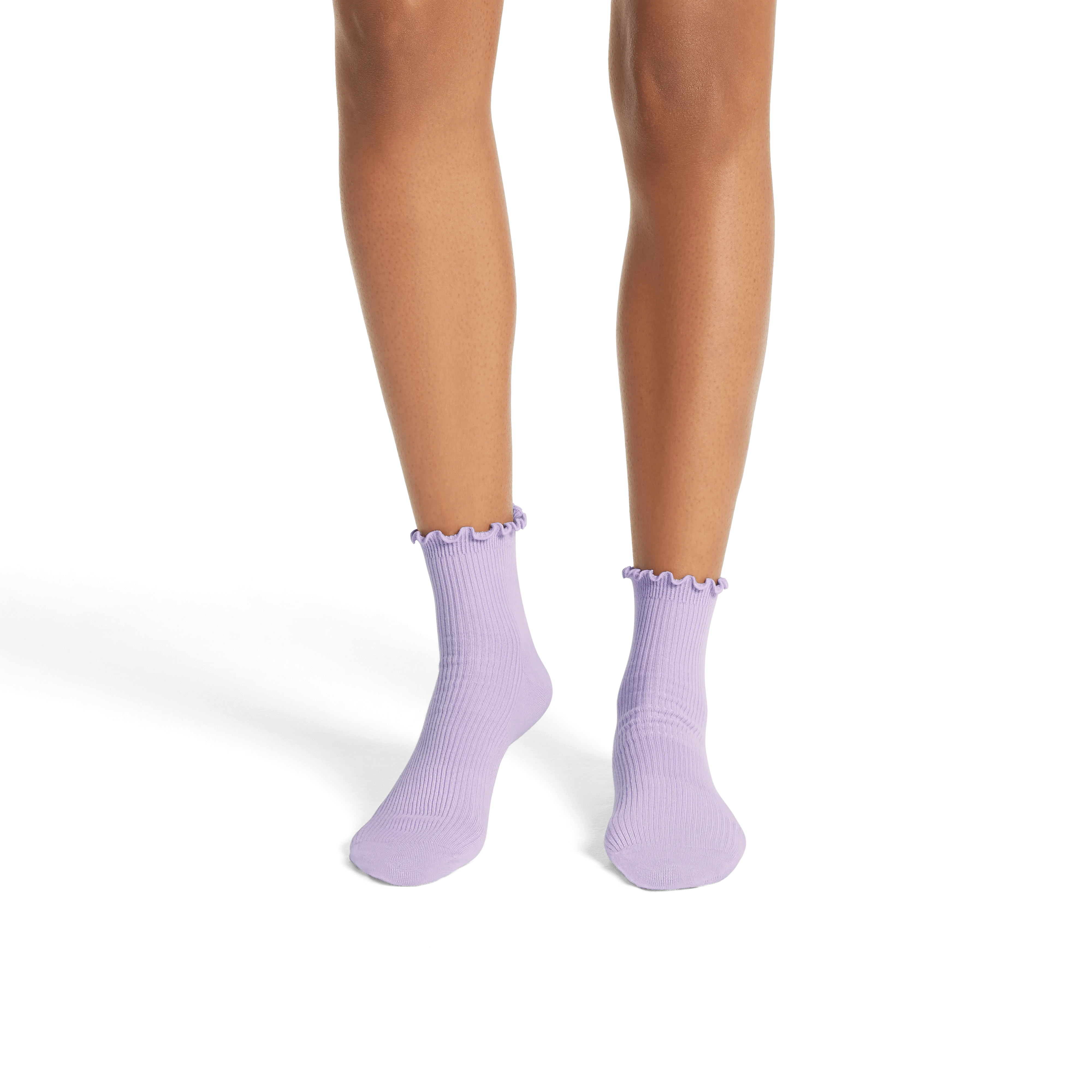 Women's Ruffle Rib Quarter Socks